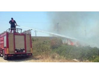 Köşk’te Örtü Yangını Korkuttu