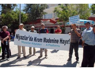 Yeşilova’da Krom Madeni Protestosu