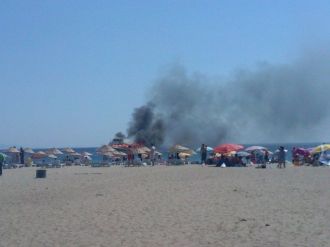 Ayvalık’ta Gezi Teknesi Alevlere Teslim Oldu