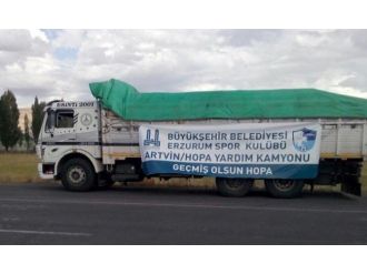 Bb Erzurumspor’dan Hopa’ya Yardım Kamyonu