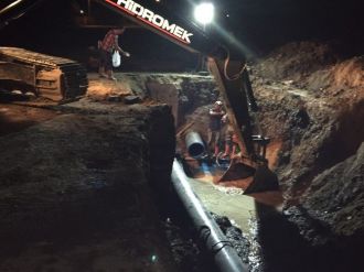 Düzce Belediyesi Ekipleri 24 Saat Mesai Yaptı