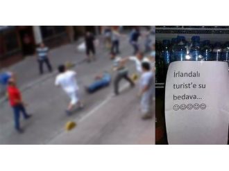 İrlandalı Turiste Su Bedava