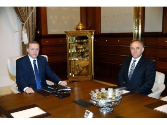 Cumhurbaşkanı Erdoğan Mgk Genel Sekreteri Hacımüftüoğlu’nu Kabul Etti