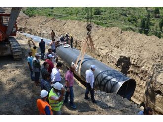Karacaören 2. Barajı İsale Hattı Çalışmalar Devam Ediyor