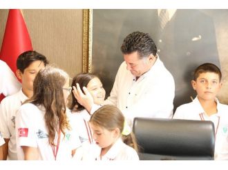 Finale Hazırlanan Golfçüler, Başkan Kocadon’u Ziyaret Etti