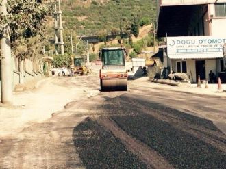 Körfez’de Asfalt Çalışmaları Devam Ediyor