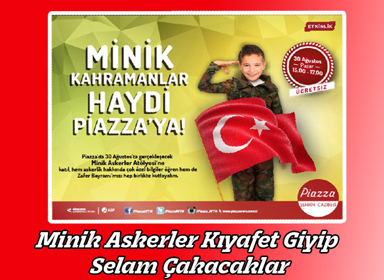 Minik Askerler Kıyafet Giyip Selam Çakacaklar
