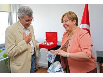 Başkan Pekdaş’a Midilli’den Ziyaret