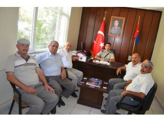 Gazilerden Yeni Jandarma Komutanını Ziyaret Etti