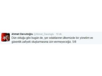 Başbakan Davutoğlu Zafer Bayramını Twitter’dan Kutladı