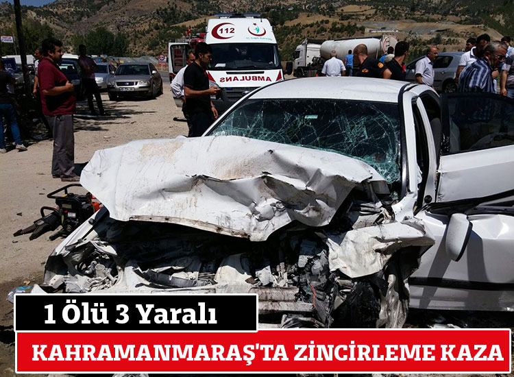 Kahramanmaraşta Zincirleme Kaza