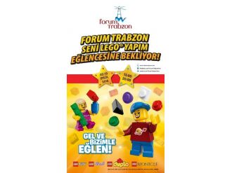 Forum Trabzon’da Çocuklar ‘Lego’lardan Kendi Dünyalarını Kuracak