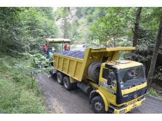 Çal Mağarası Yolu Asfaltlanıyor