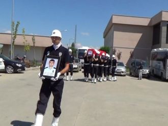 Şehit Polis İçin Hazin Tören