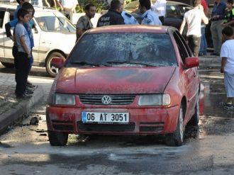 Seyir Halindeki Otomobil Yandı