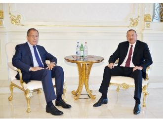 Rus Bakan Lavrov Azerbaycan Cumhurbaşkanı Aliyev’le Görüştü