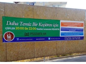 Keçiören Belediyesi’nden Vatandaşlara Çöp Uyarısı