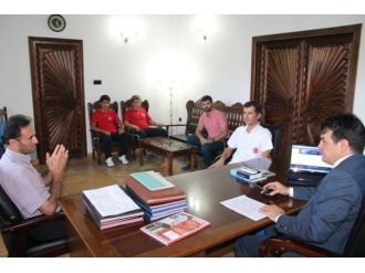 Milli Sporculardan Kaymakam Yıldız’a Ziyaret