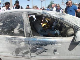 Ehliyetsiz Sürücünün Kullandığı Araç Takla Attı