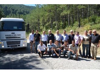 Uzun Asfalt Çalışmalarını Yerinde İnceledi