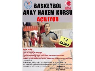 Antalya’da Basketbol Aday Hakem Kursu Başlıyor