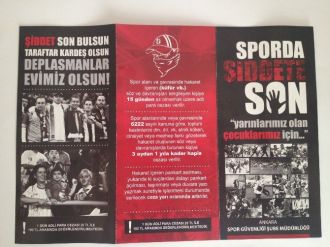 Ankara Emniyeti’nden ’Sporda Şiddete Son’ Kampanyası