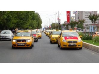 Taksicilerden Kornalı Terör Protestosu