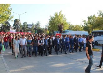 Erzurum’da Teröre Lanet Yürüyüşü