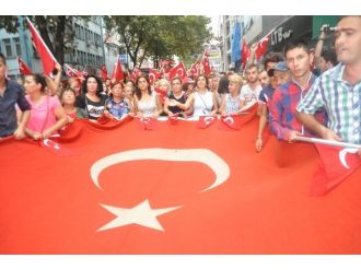 Zonguldak’ta Teröre Tepki Yürüyüşü