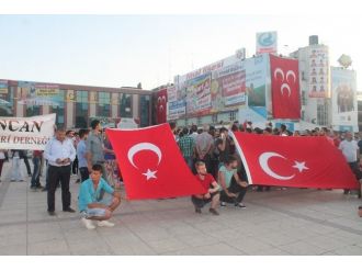 Erzincan’da Terörü Lanet Yürüyüşü