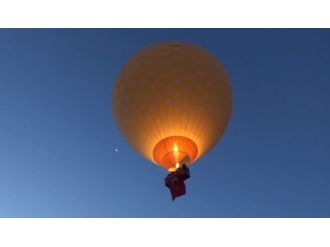 Kapadokya’da Balonlar Şehitler İçin Havalandı
