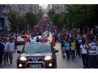 Şehit Cenazesinin Ardından Teröre Tepki Yürüyüşü