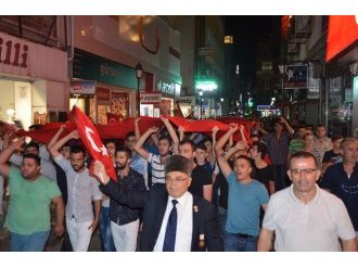 Ünye’den Teröre Tepki Yağdı