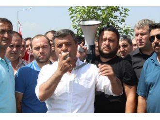 Taksiciler Terörü Konvoyla Protesto Etti
