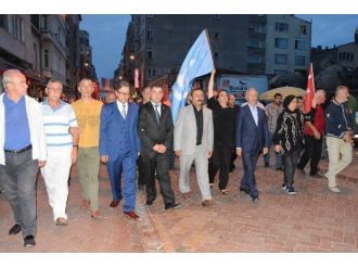 Sinop’ta Ülkü Ocaklarından Teröre Tepki Yürüyüşü