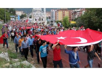 Bozkurtlular Şehitler İçin Yürüdü