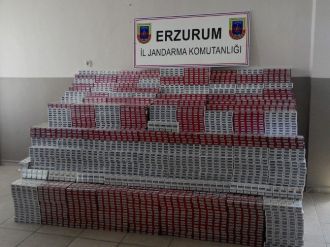Erzurum’da 13 Bin 300 Paket Kaçak Sigara Ele Geçirildi