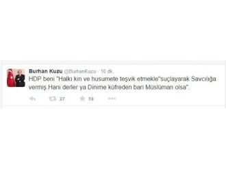Burhan Kuzu’dan Hdp’ye Cevap: