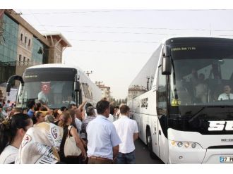 Gaziantep’te Hacı Kafilesi Uğurlandı