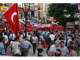 Bartın’da Teröre Tepki Yürüyüşü