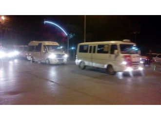 Afyonkarahisar’da Dolmuşçu Esnafı Terör Olaylarını Protesto Etti