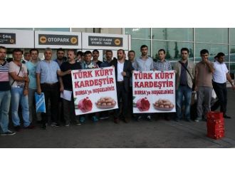 Bursalılardan Gül Ve Kestane Şekerli Kardeşlik Mesajı