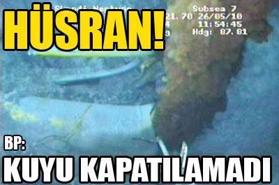 Petrol kuyusu kapatılamadı 