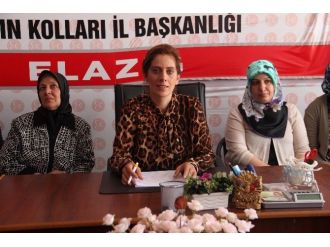 Mhp Elazığ Kadın Kolları Teşkilatı Esnafa Bayrak Dağıttı