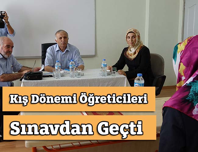 Kış Dönemi Geçici Öğreticiler Sınavdan Geçti