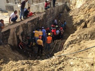 Hastane inşaatında göçük: 1 ölü