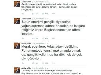Abdurrahim Boynukalın: ’’Başbakanımızdan affımı istedim’’