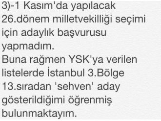 CHP o ismi yanlışlıkla aday gösterdi