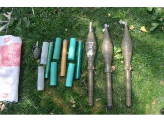 Hakkari merkezde mühimmat ele geçirildi