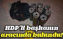 HDP’li başkanın aracında bulundu!